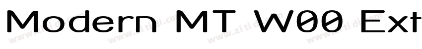 Modern MT W00 Extend字体转换